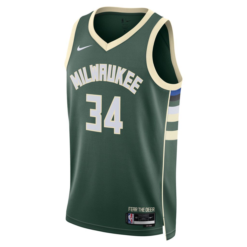 Milwaukee Bucks Icon Edition 2022/23 Men's Nike Dri-FIT NBA Swingman Jersey - Green - Polyester