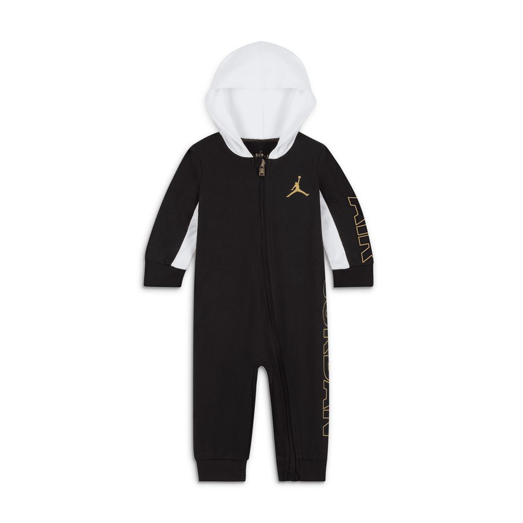 Holiday Shine Hooded Overalls Baby (3–⁠6M) Overalls - Black - Polyester