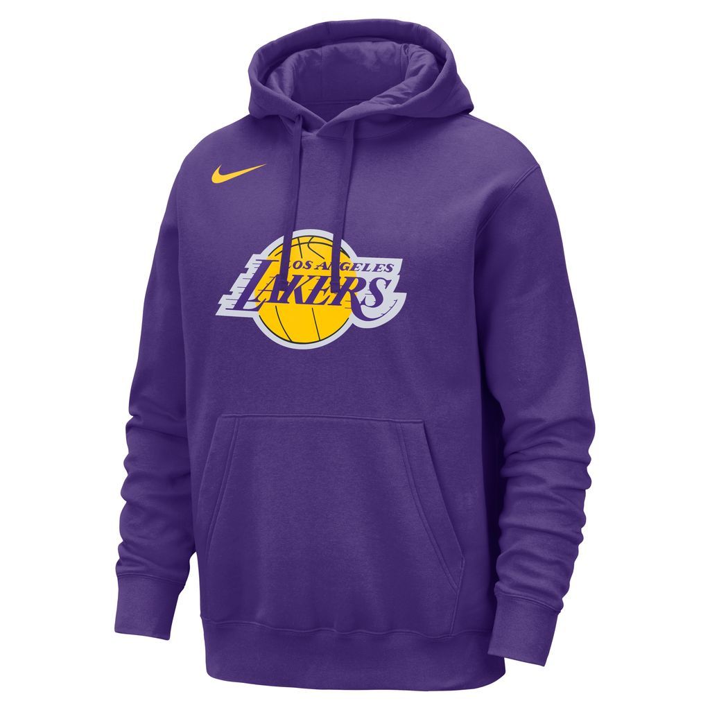 Los Angeles Lakers Club Men's Nike NBA Pullover Hoodie - Purple - Cotton