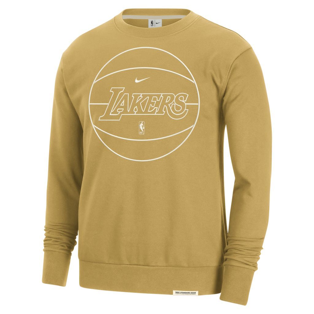Los Angeles Lakers Standard Issue Men's Nike Dri-FIT NBA Sweatshirt - Brown - Polyester