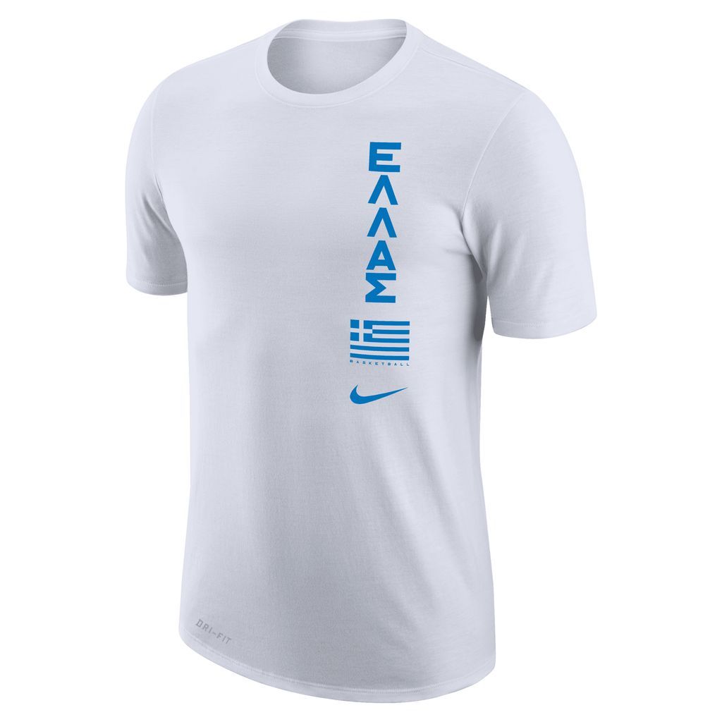 Greece Men's Nike Dri-FIT Basketball T-Shirt - White - Polyester