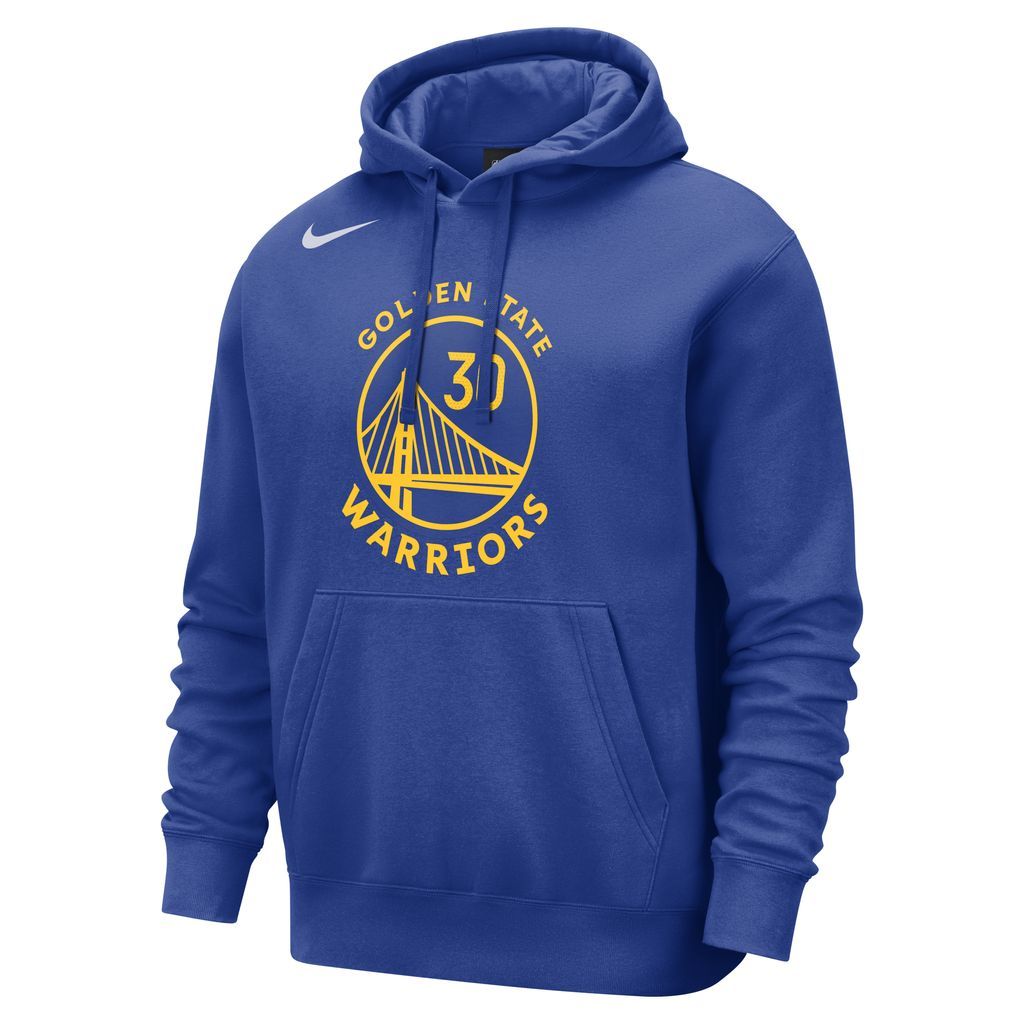 Golden State Warriors Club Men's Nike NBA Pullover Hoodie - Blue - Cotton