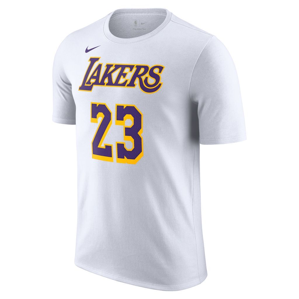 Los Angeles Lakers Men's Nike NBA T-Shirt - White - Cotton