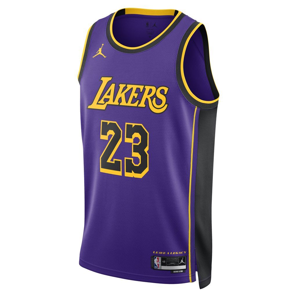 Los Angeles Lakers Statement Edition Men's Jordan Dri-FIT NBA Swingman Jersey - Purple - Polyester