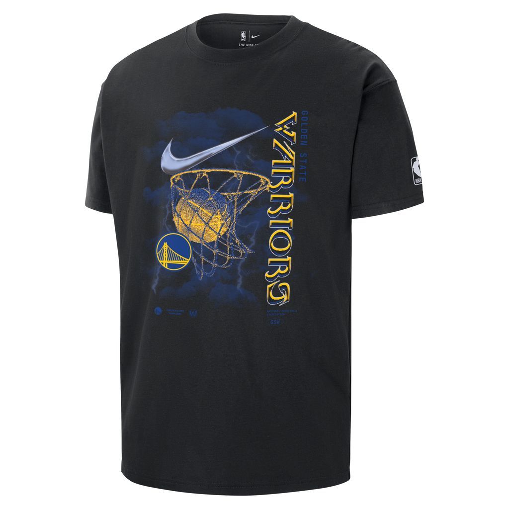 Golden State Warriors Courtside Max90 Men's Nike NBA T-Shirt - Black - Cotton