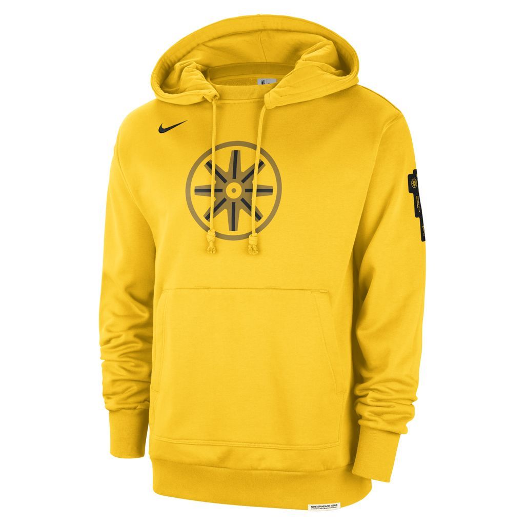 Golden State Warriors Standard Issue 2023/24 City Edition Men's Nike NBA Courtside Hoodie - Yellow - Cotton