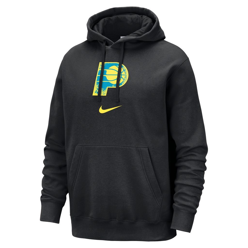 Indiana Pacers Club Fleece City Edition Men's Nike NBA Pullover Hoodie - Black - Cotton