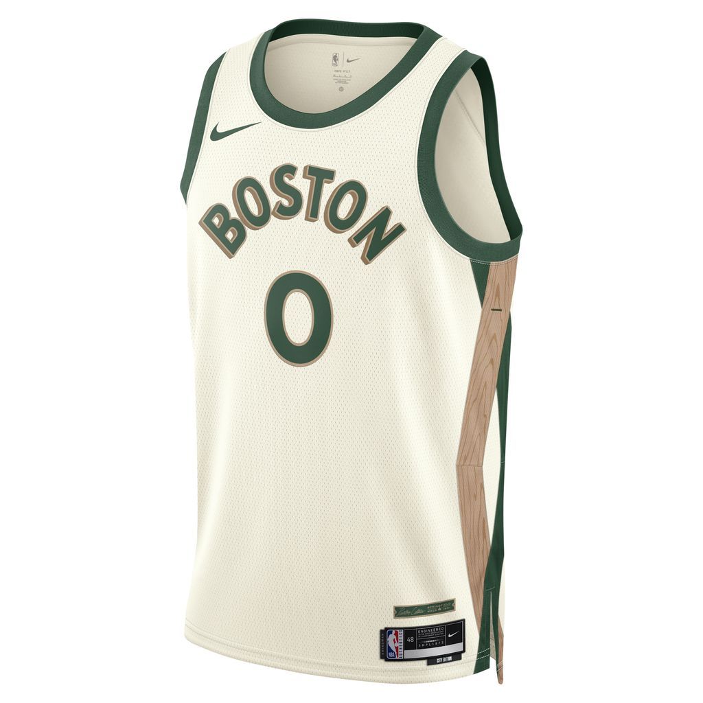 Jayson Tatum Boston Celtics City Edition 2023/24 Men's Nike Dri-FIT NBA Swingman Jersey - White - Polyester
