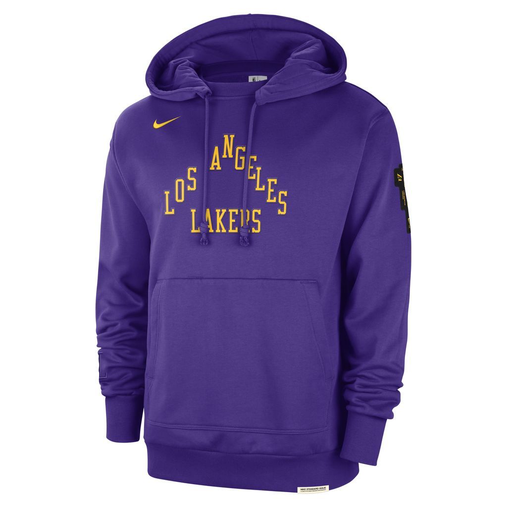 Los Angeles Lakers Standard Issue 2023/24 City Edition Men's Nike NBA Courtside Hoodie - Purple - Cotton