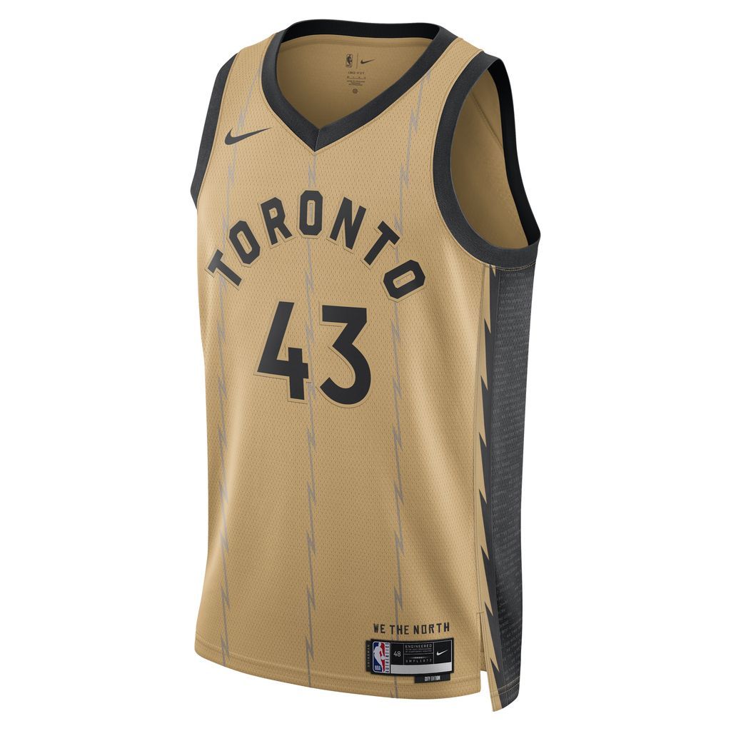 Pascal Siakam Toronto Raptors City Edition 2023/24 Men's Nike Dri-FIT NBA Swingman Jersey - Brown - Polyester