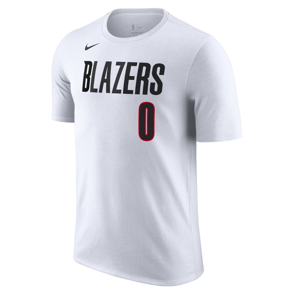 Portland Trail Blazers Men's Nike NBA T-Shirt - White - Cotton