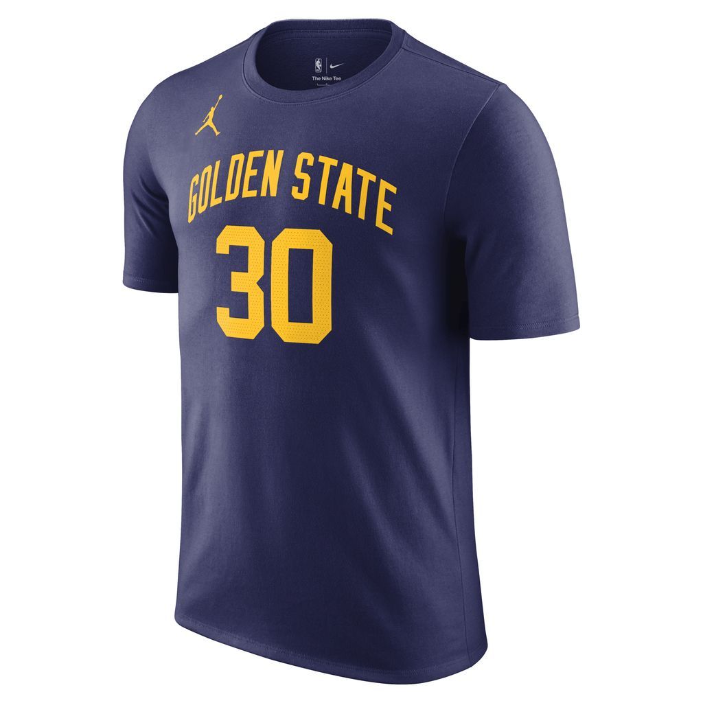 Golden State Warriors Statement Edition Men's Jordan NBA T-Shirt - Blue - Cotton