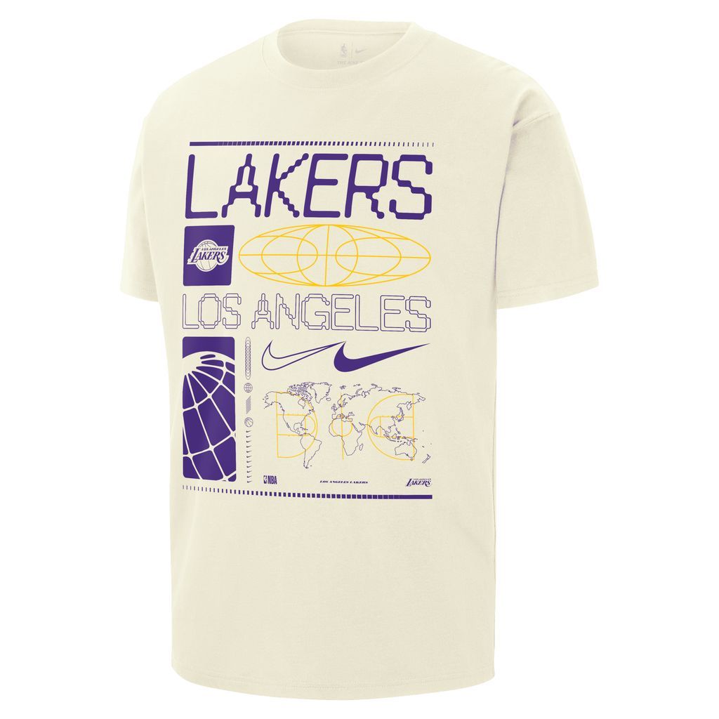Los Angeles Lakers Men's Nike NBA Max90 T-Shirt - White - Cotton