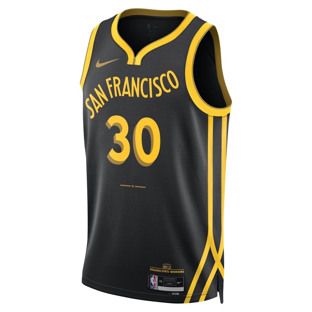 Stephen Curry Golden State Warriors City Edition 2023/24 Men's Nike Dri-FIT NBA Swingman Jersey - Black - Polyester