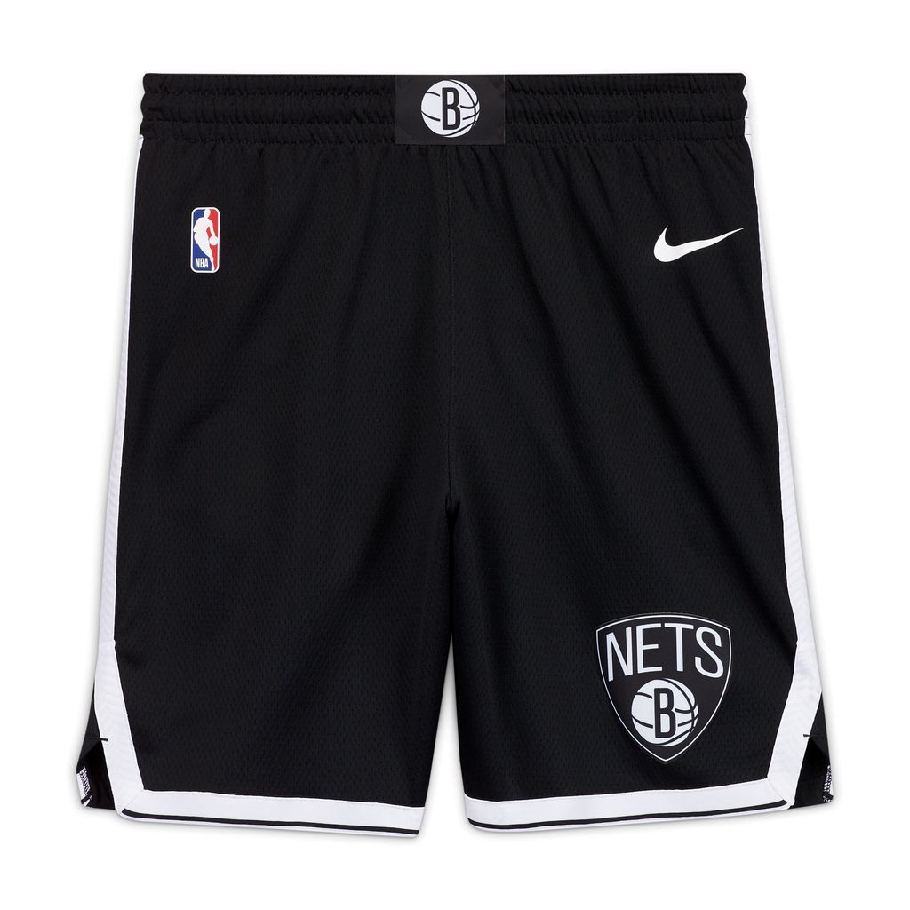 Brooklyn Nets Icon Edition Men's Nike NBA Swingman Shorts - Black - Polyester