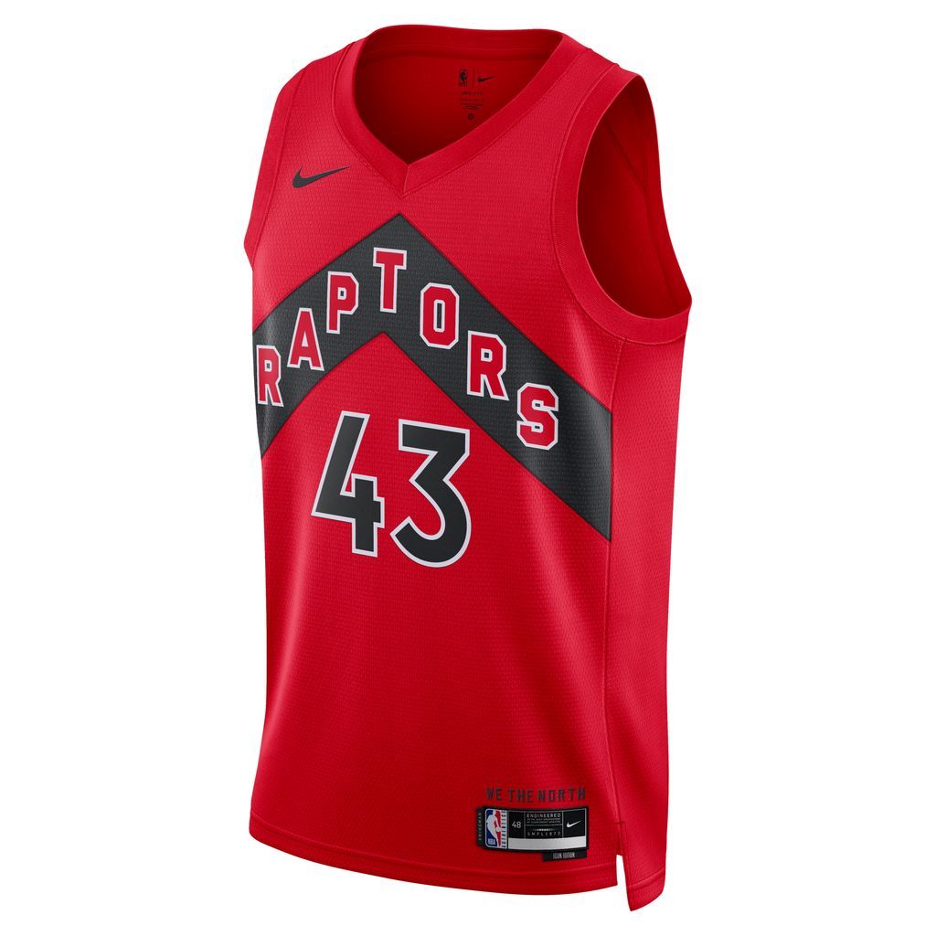 Toronto Raptors Icon Edition 2022/23 Men's Nike Dri-FIT NBA Swingman Jersey - Red - Polyester