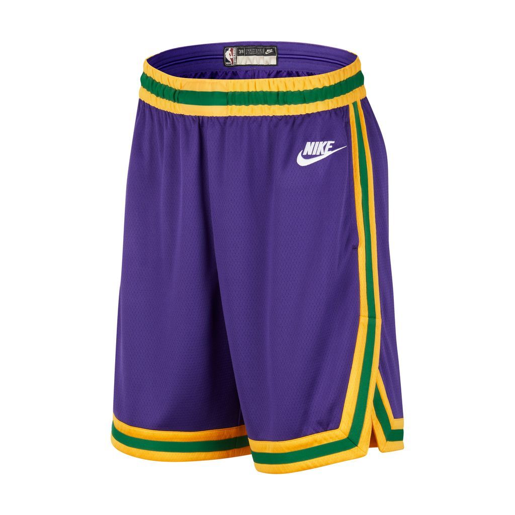 Utah Jazz Hardwood Classics 2023/24 Men's Nike Dri-FIT NBA Swingman Shorts - Purple - Polyester