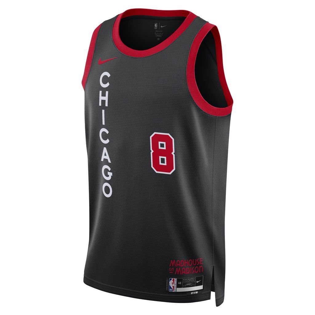 Zach LaVine Chicago Bulls City Edition 2023/24 Men's Nike Dri-FIT NBA Swingman Jersey - Black - Polyester