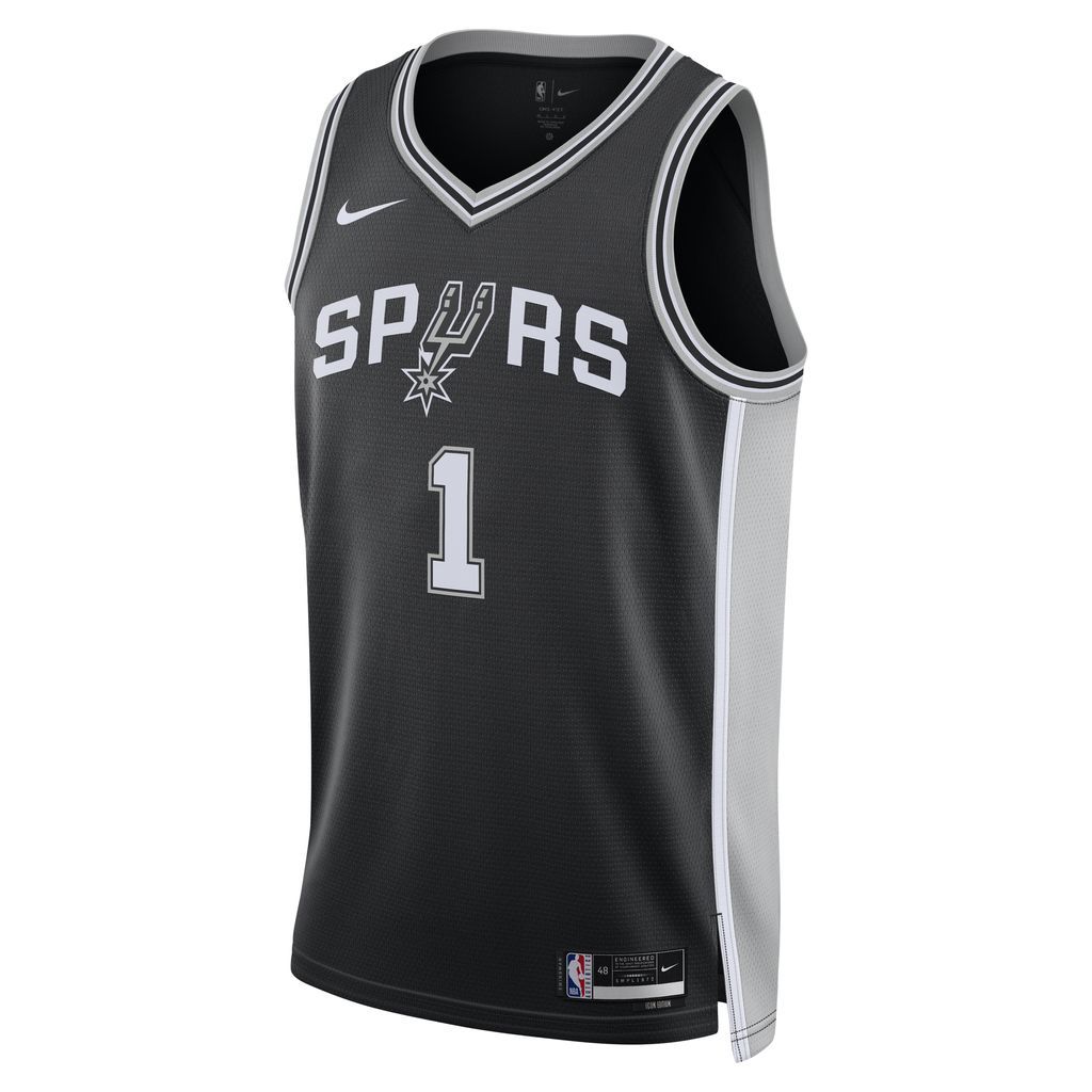 San Antonio Spurs Icon Edition 2022/23 Men's Nike Dri-FIT NBA Swingman Jersey - Black - Polyester