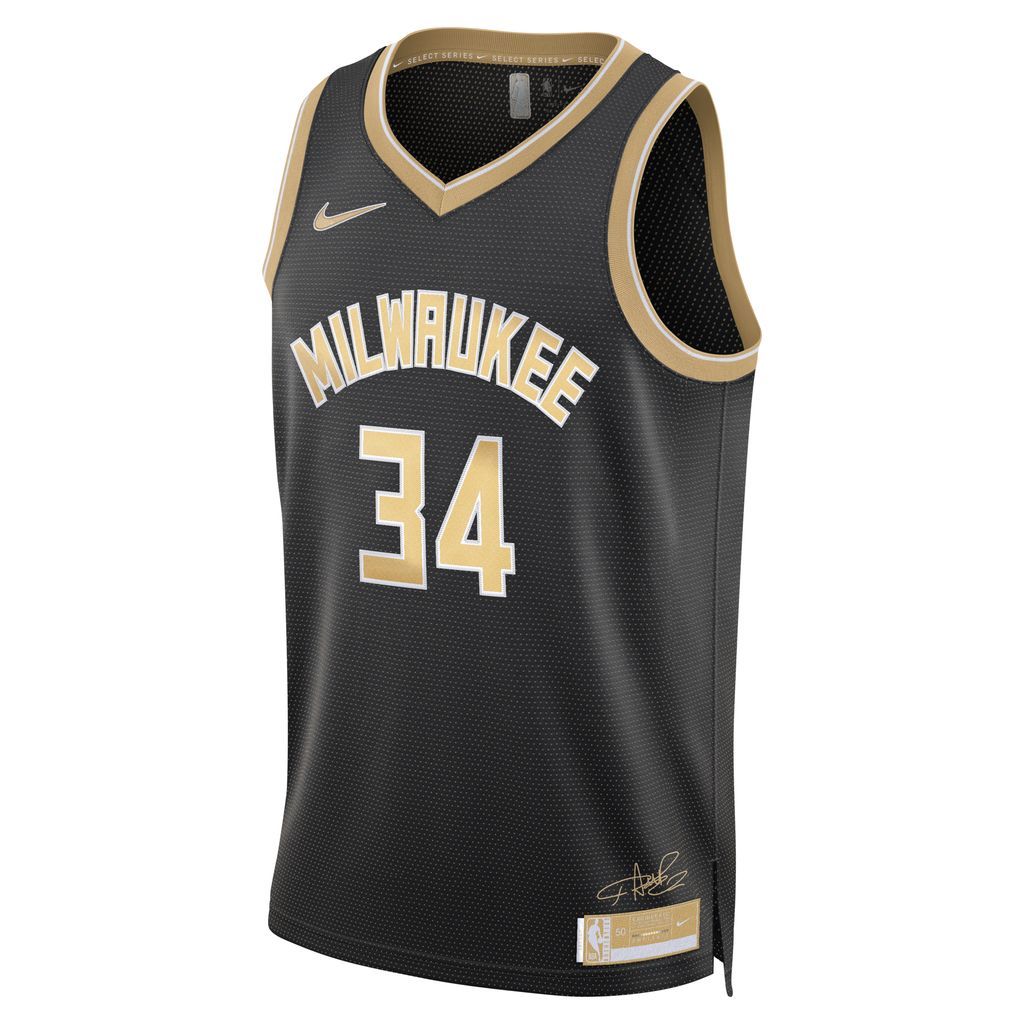 Giannis Antetokounmpo Milwaukee Bucks 2024 Select Series Men's Nike Dri-FIT NBA Swingman Jersey - Black - Polyester