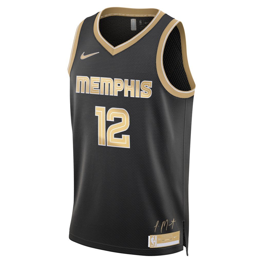 Ja Morant Memphis Grizzlies 2024 Select Series Men's Nike Dri-FIT NBA Swingman Jersey - Black - Polyester
