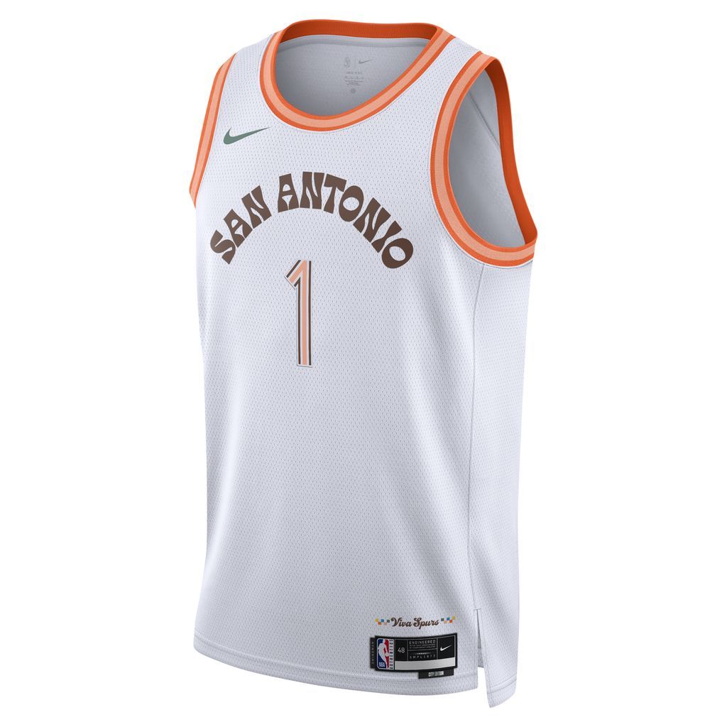 Victor Wembanyama San Antonio Spurs City Edition 2023/24 Men's Nike Dri-FIT NBA Swingman Jersey - White - Polyester