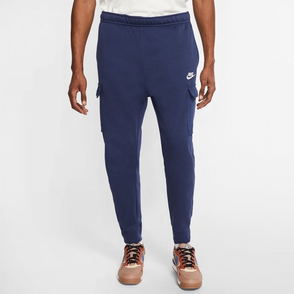 Sportswear Club Fleece Men's Cargo Trousers - Blue - Cotton