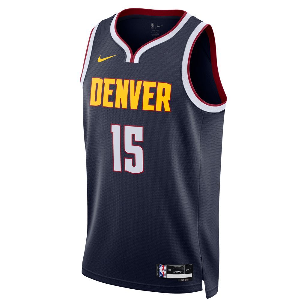 Denver Nuggets Icon Edition 2022/23 Men's Nike Dri-FIT NBA Swingman Jersey - Blue - Polyester