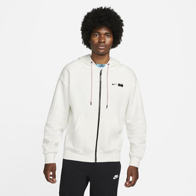 Naomi Osaka Collection Full-Zip French Terry Graphic Hoodie - White