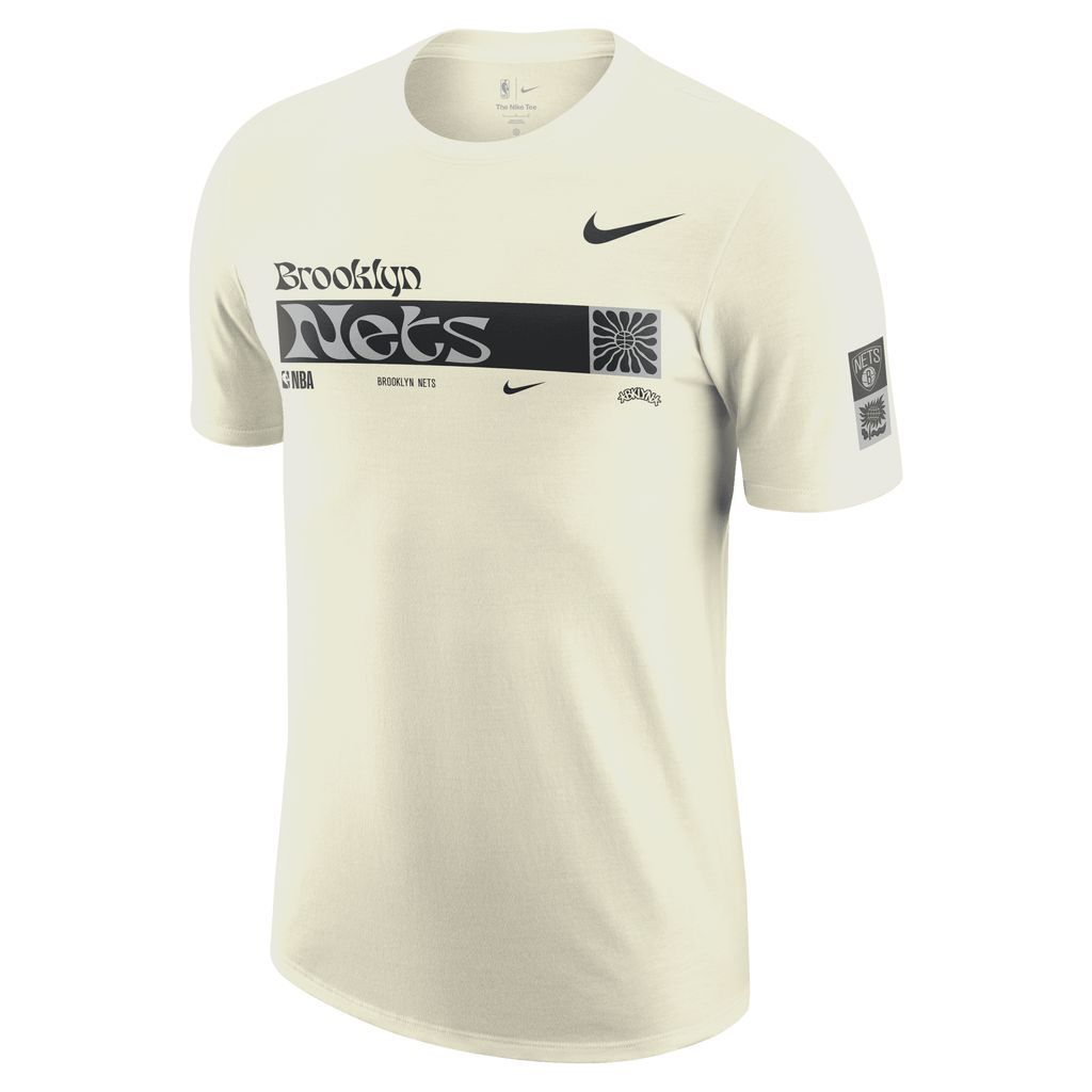 Brooklyn Nets Essential Men's Nike NBA T-Shirt - White - Cotton