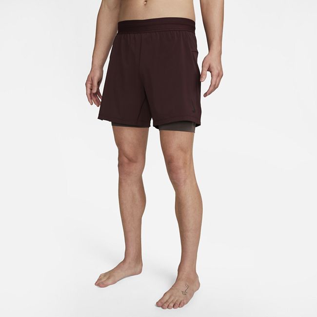Yoga Men's 2-in-1 Shorts - Red