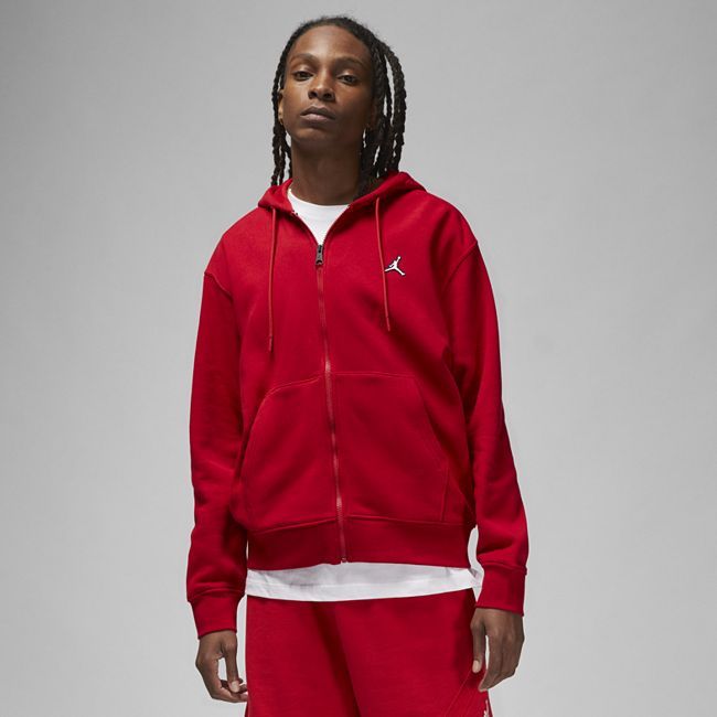 Jordan Essentials Men's Full-Zip Fleece Hoodie - Red