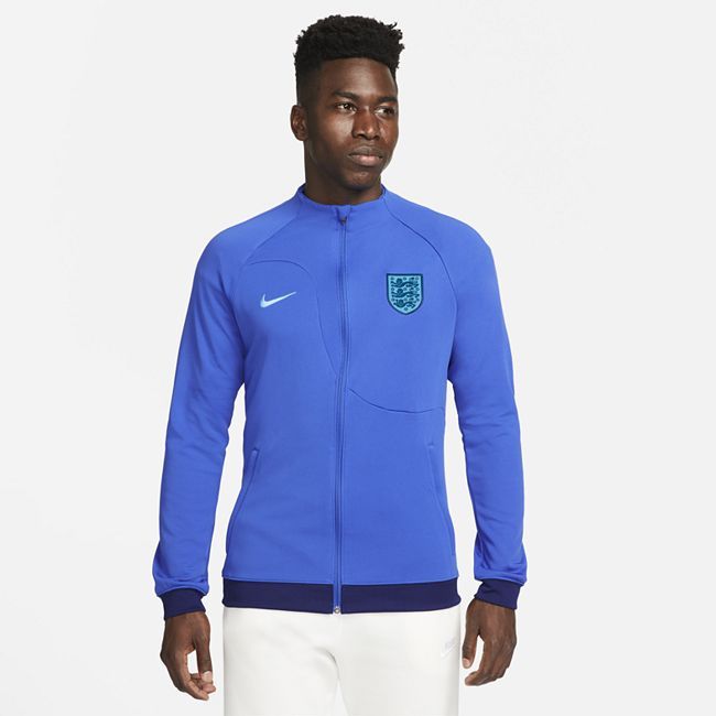 England Academy Pro Men's Knit Football Jacket - Blue