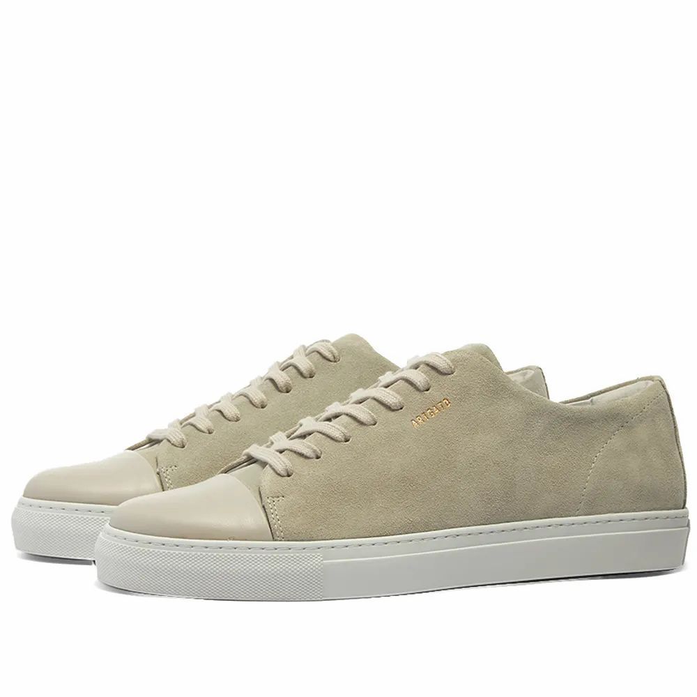 Toe Cap Sneaker  - Men's - Off White Suede - UK 8 - Leather