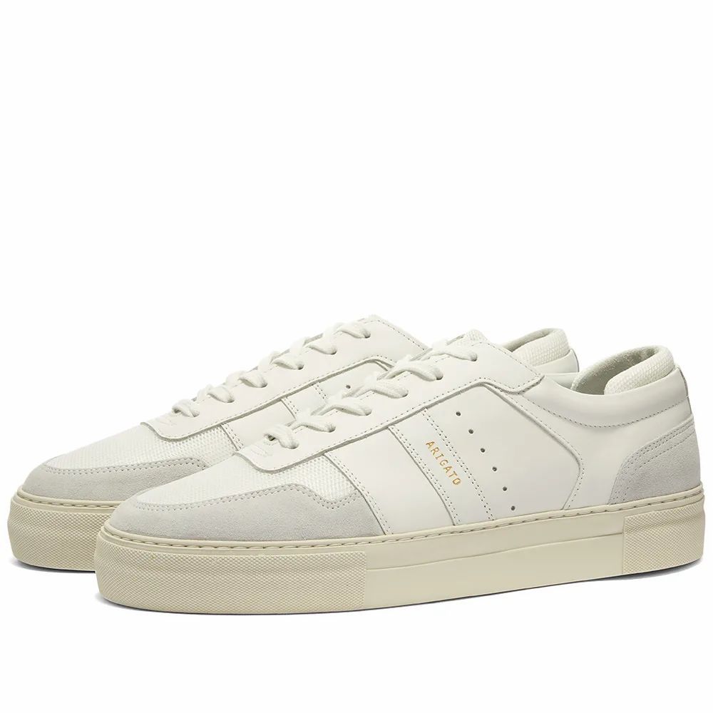 Detailed Platform Sneaker  - Men's - White - UK 6.5 - Leather