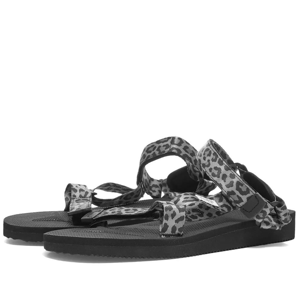 x Suicoke Leopard Beach Sandal  - Men's - Grey - UK 10