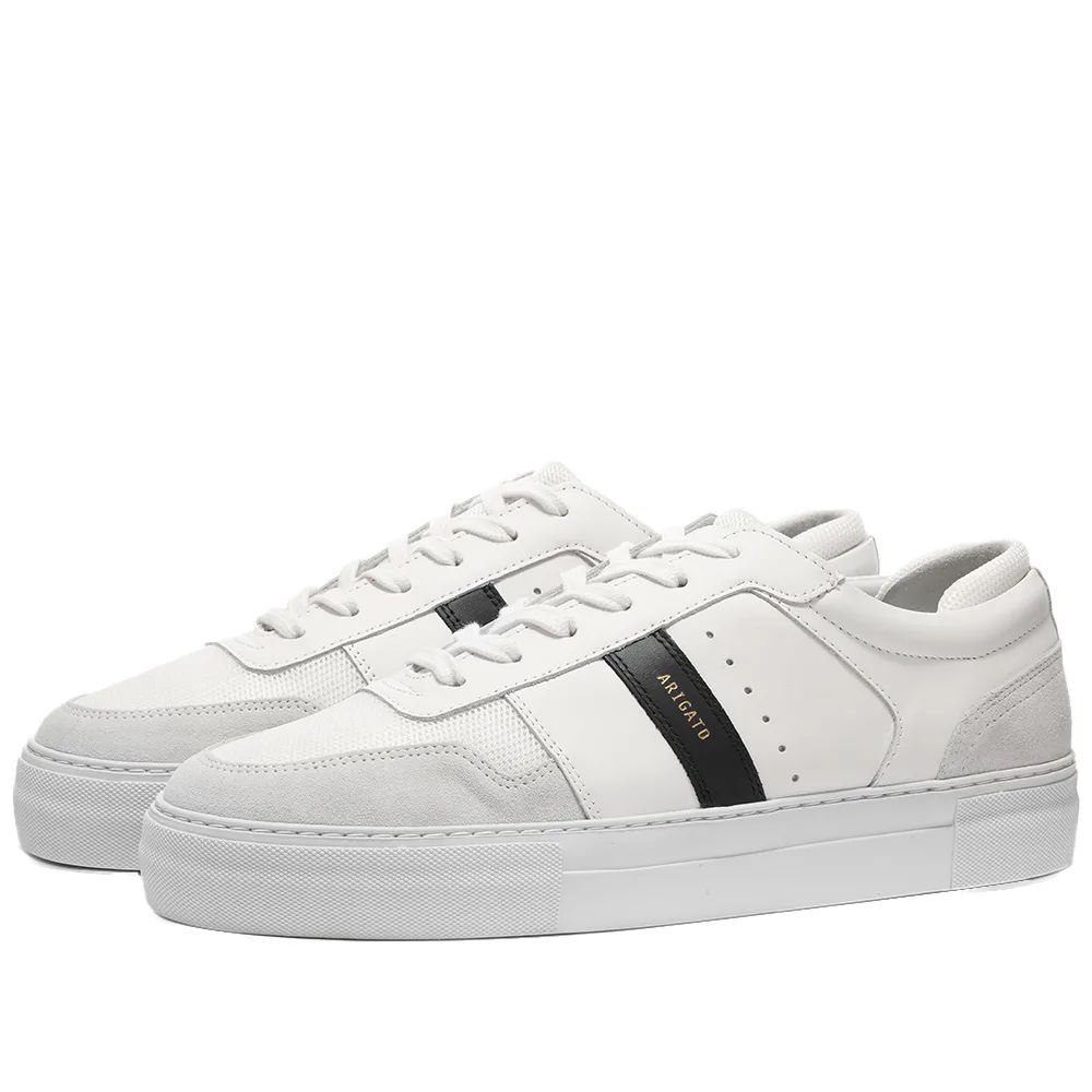 Platform Stripe Sneaker  - Men's - White & Black - UK 9 - Leather