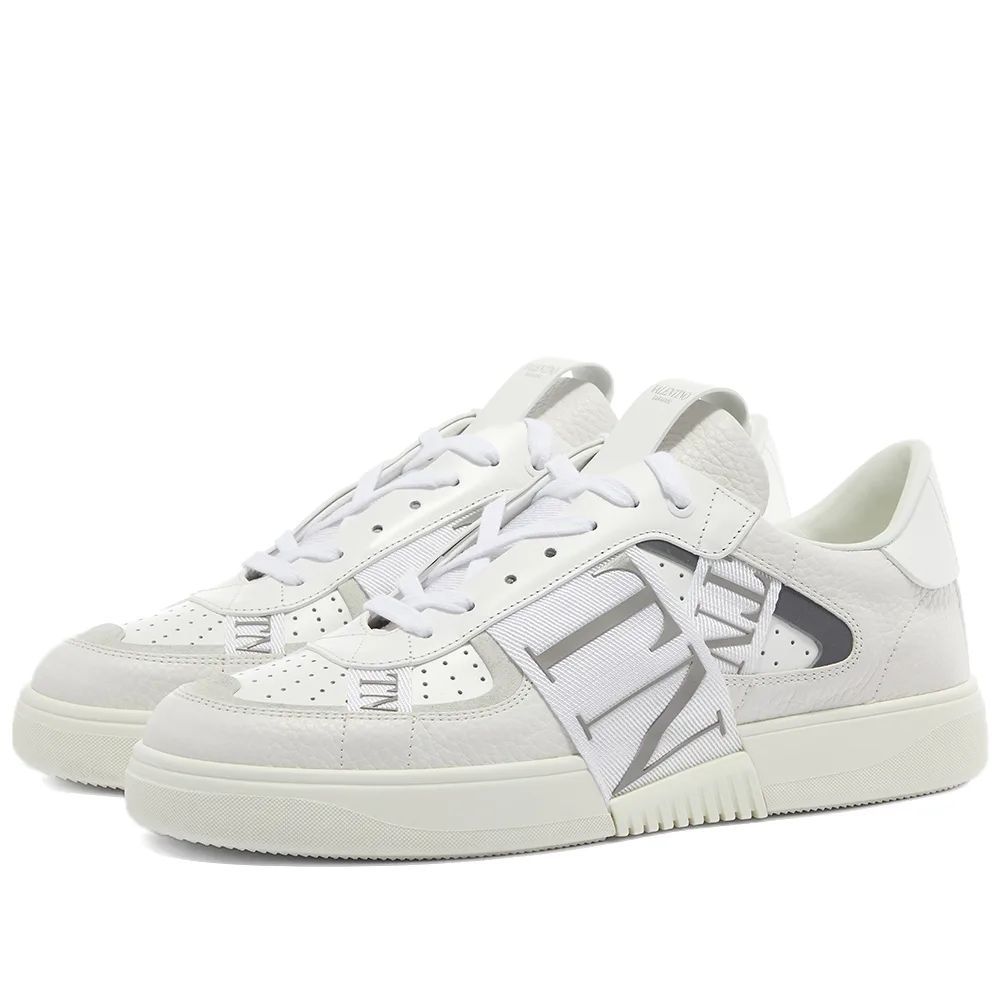 VL7N Sneaker  - Men's - White & Grey - UK 7 - Leather