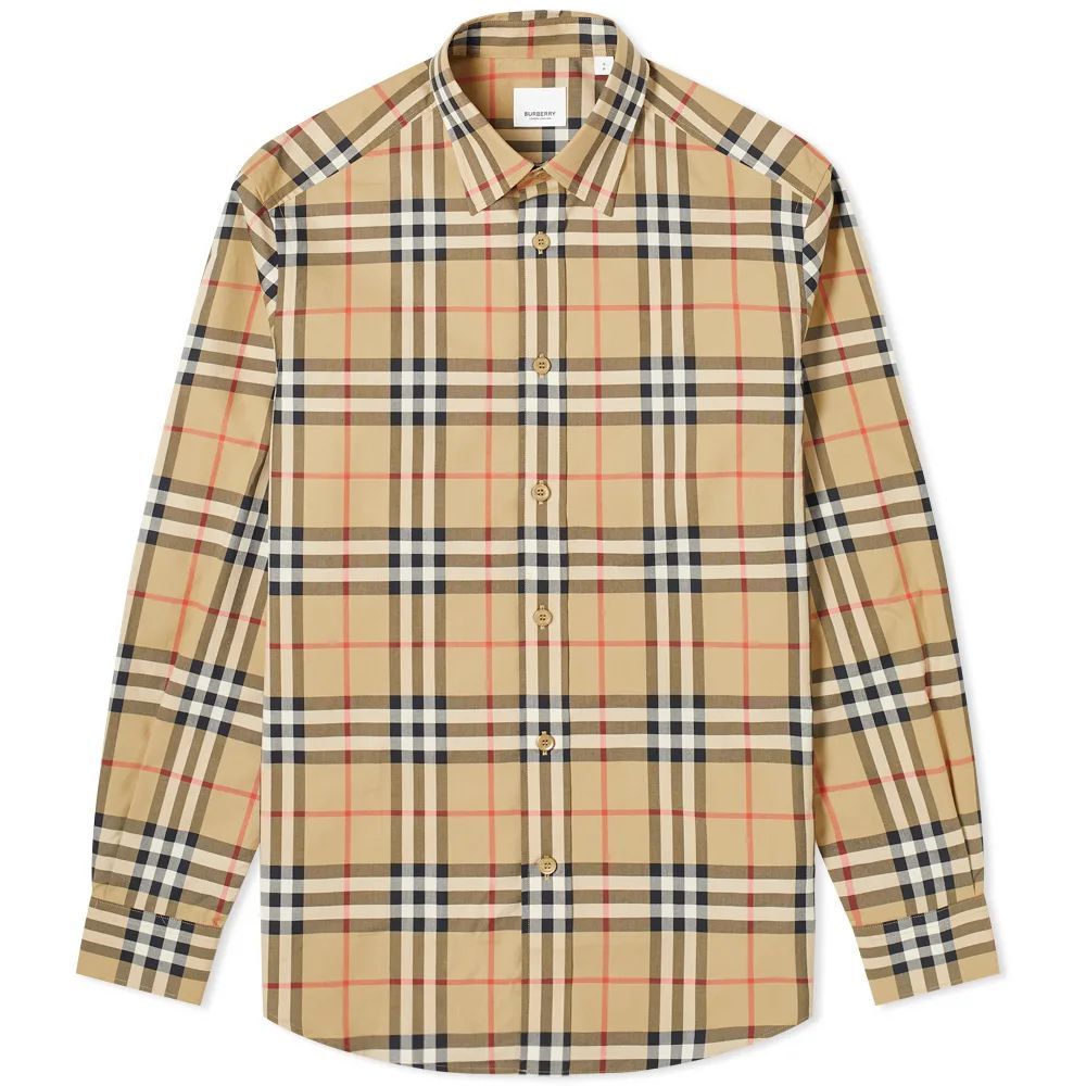 Caxton Check Shirt Archive Beige Check