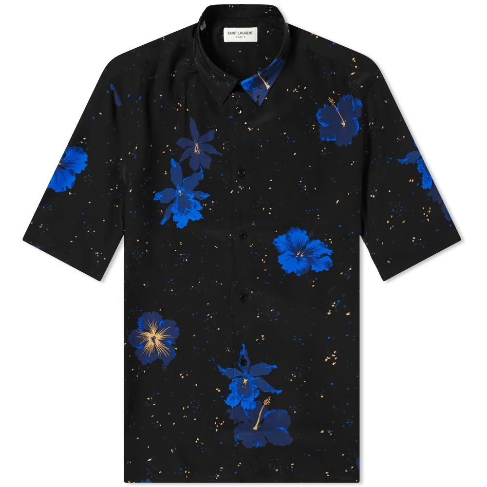 Flower Shirt Black/Blue