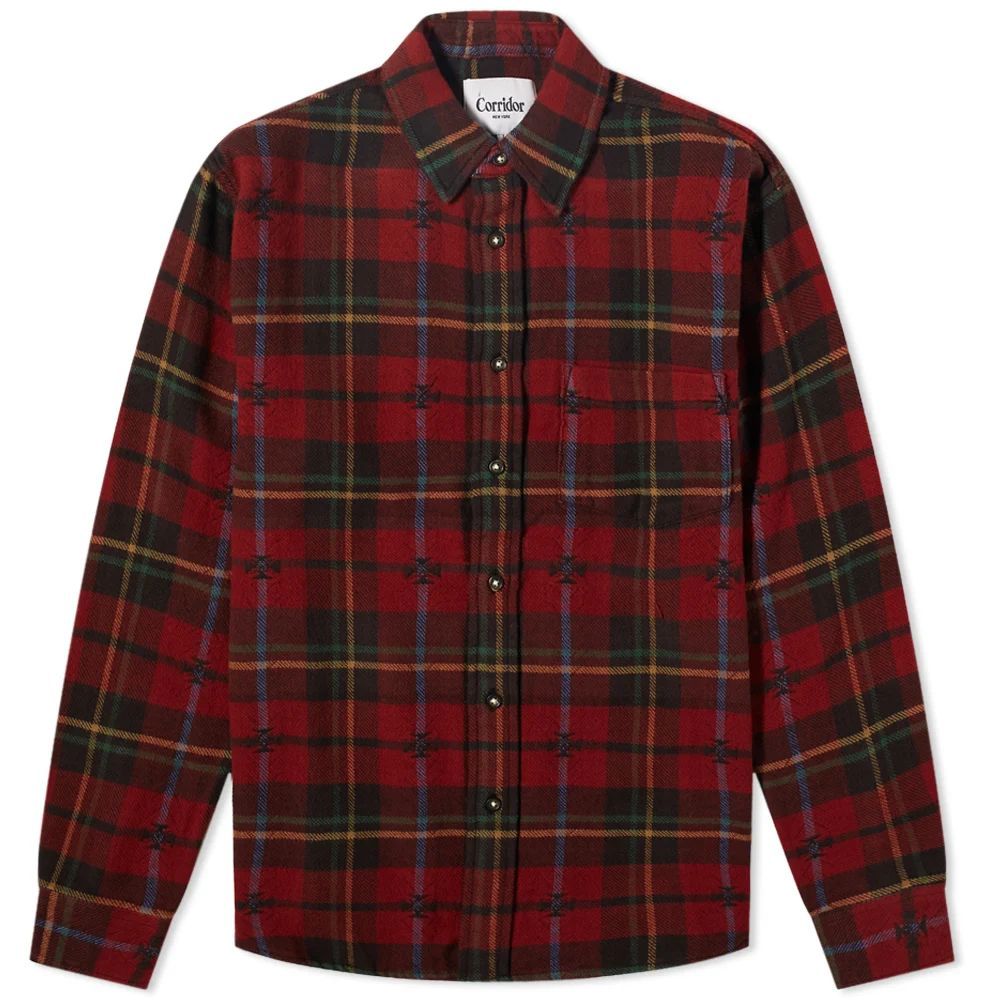 Floating Teton Flannel Shirt Red