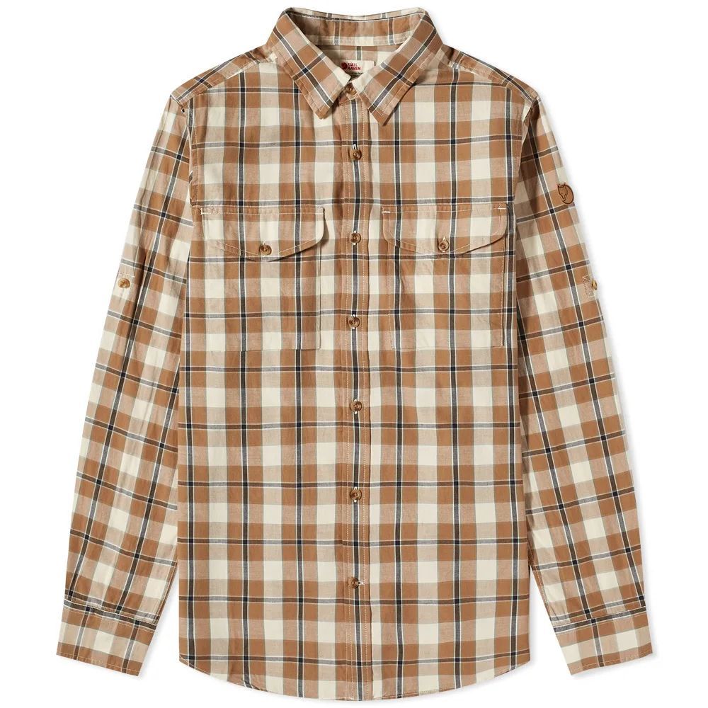 Fjallraven Singi Flannel Shirt Buckwheat Brown/Patina Green