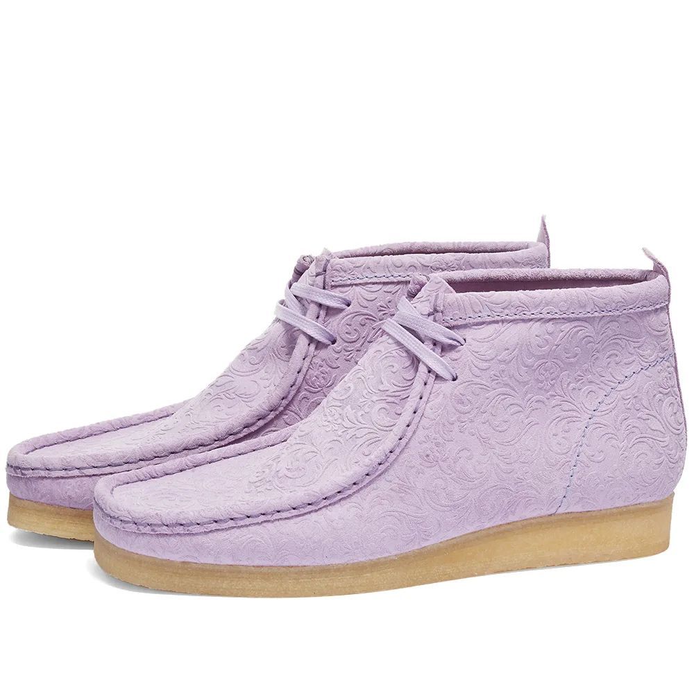 END. x Clarks Originals Oxford Flowers Wallabee Boot Lilac Floral