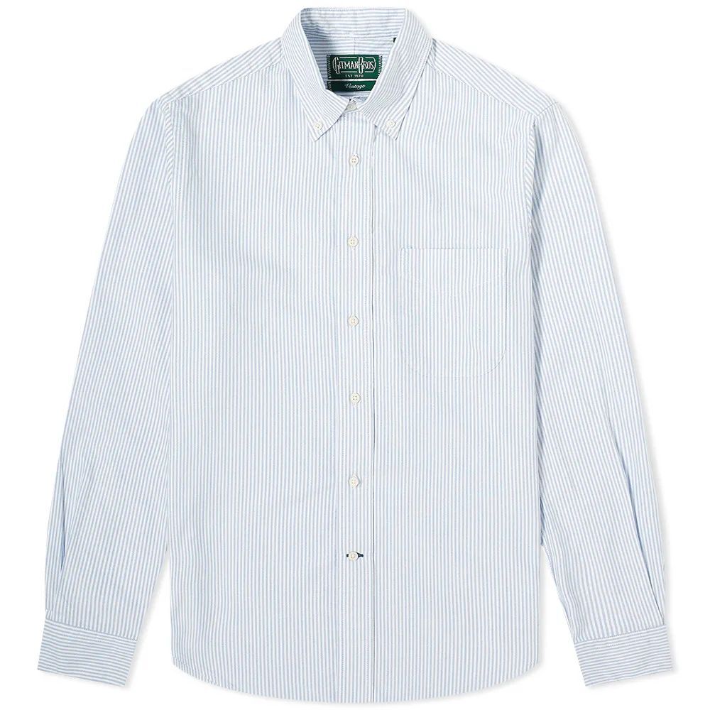Oxford Stripe Shirt White/Blue