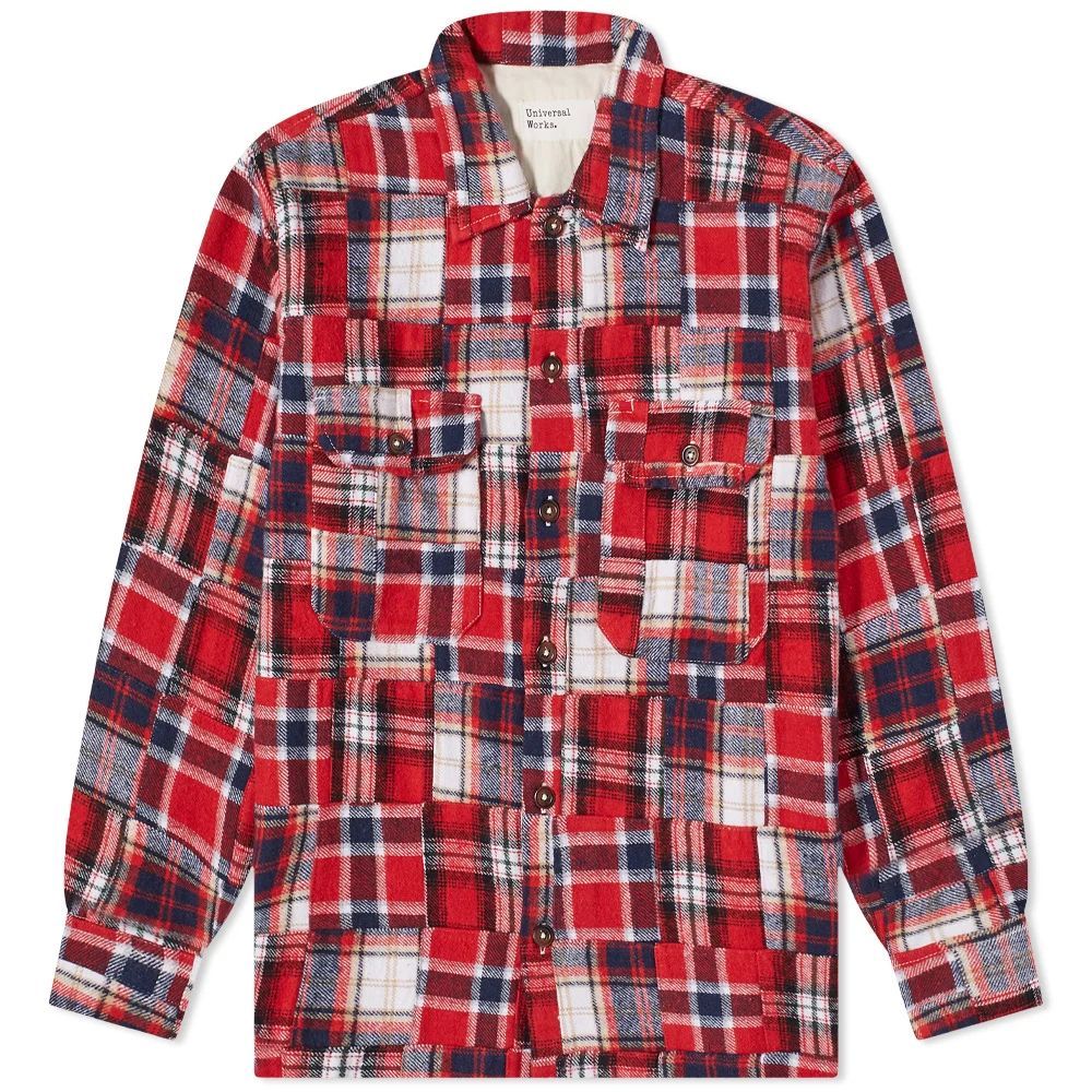 Long Sleeve Utility Shirt Red