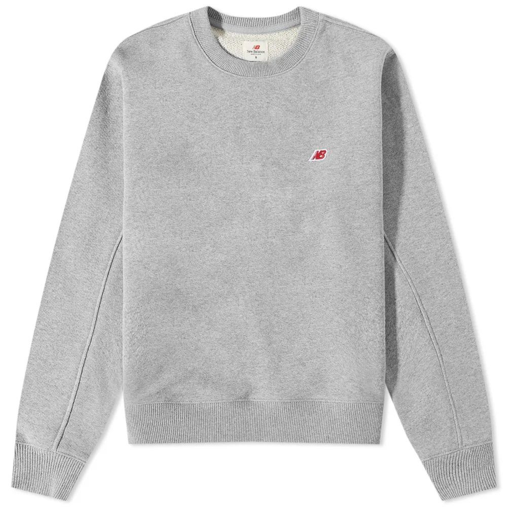 Made in USA Crew Sweat Athletic Grey