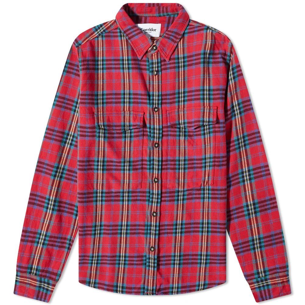 Flannel Plaid Shirt Red