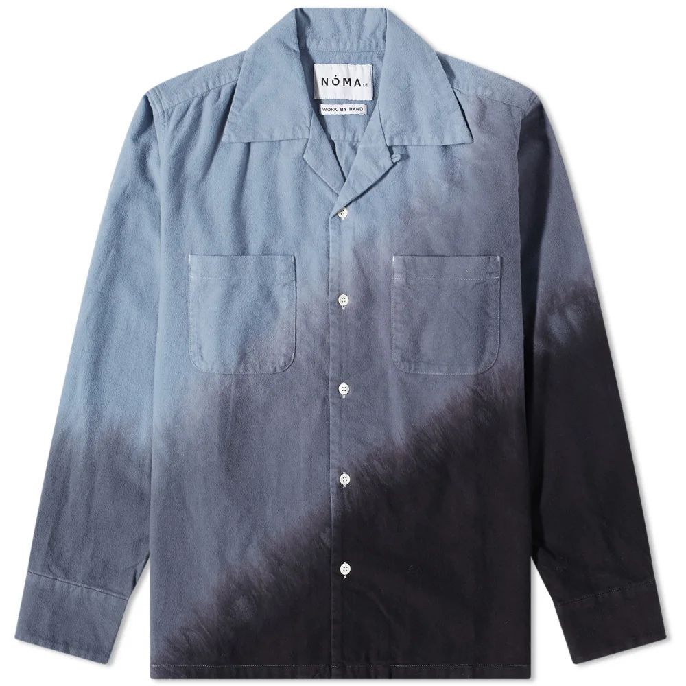 Hand Dyed Flannel Shirt Grey