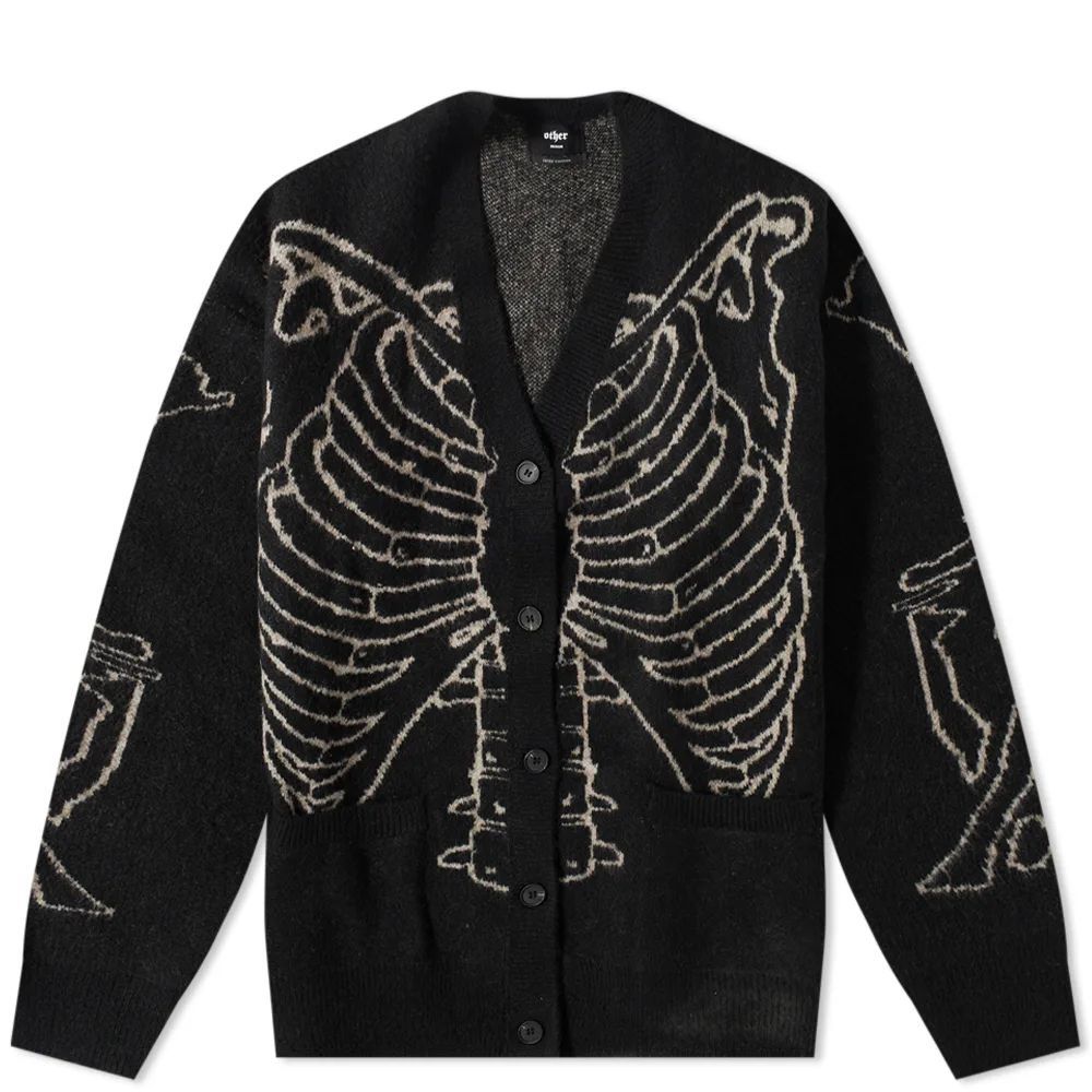 Other Reverse Skeleton Cardigan Black/White