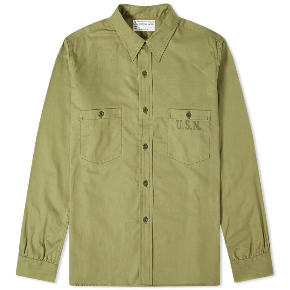 The Real McCoy's N-3 Utility Shirt Olive